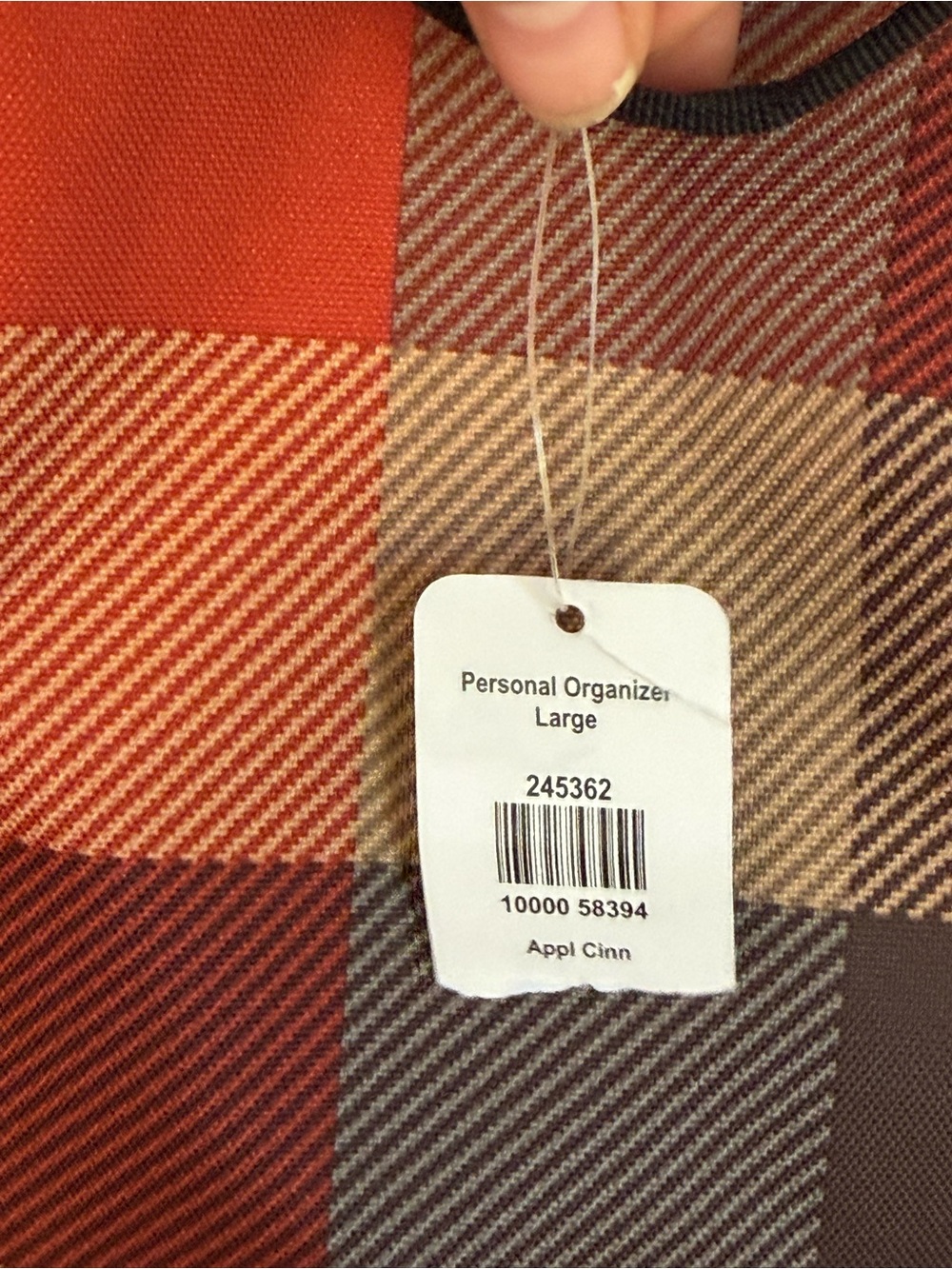L.L. Bean Personal Organizing Large in Apple Cinnamon - Picture 8 of 8